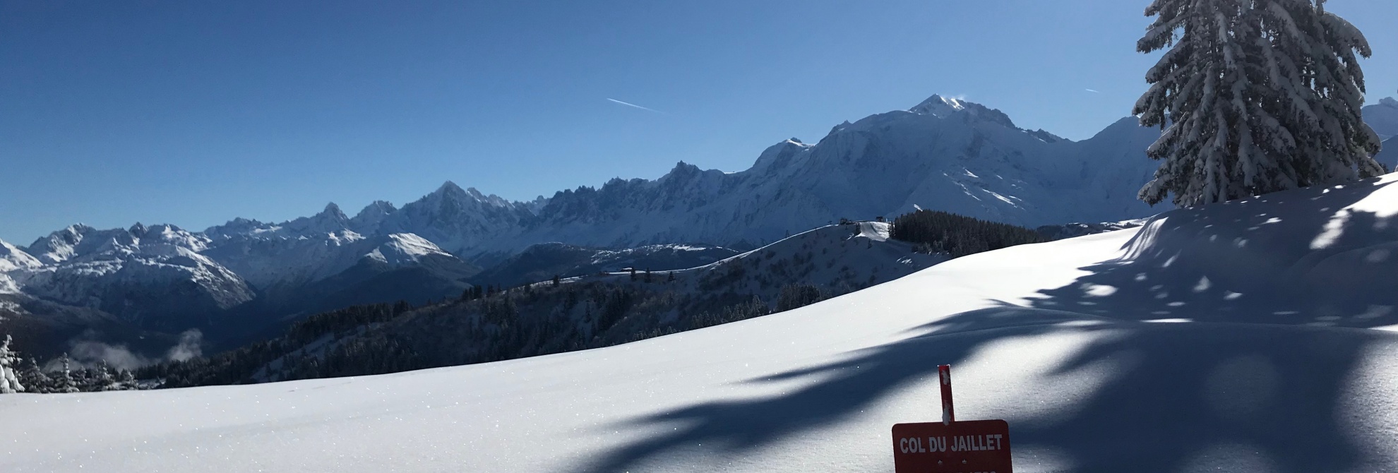Panorama montagne Ski de randonnée à Megève